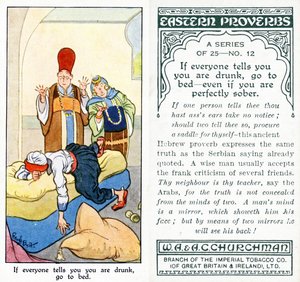 &39;Se todos disserem que você está bêbado, vá para a cama - mesmo se você estiver perfeitamente sóbrio&39;, 1931 (ver também 498190)